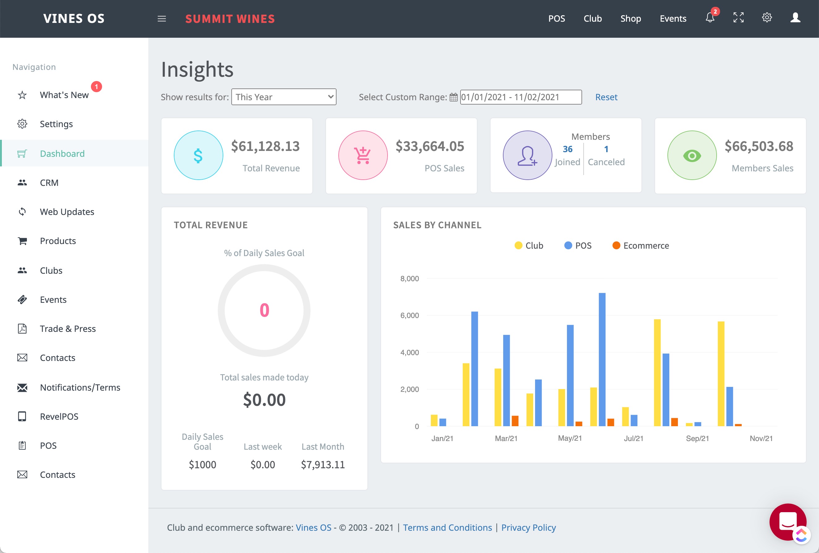 screenshot of Vines OS